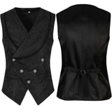 Retro Medieval Jacquard Punk Waistcoat Costume | Gthic.com