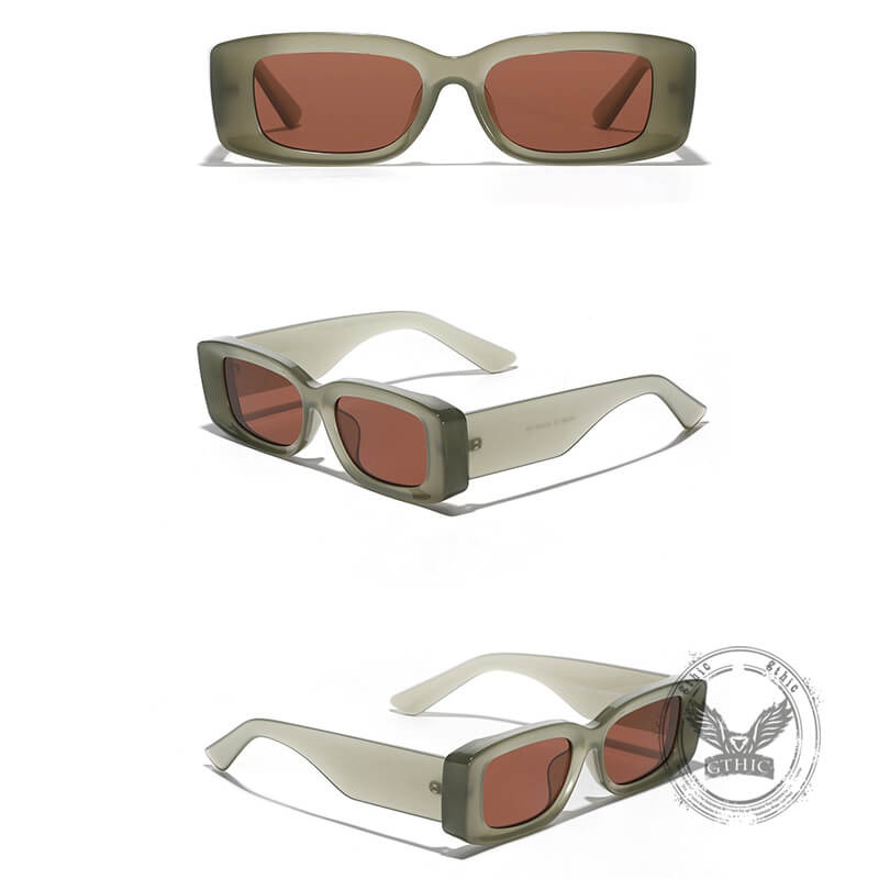 Retro Modern Square Small Frame PC Sunglasses | Gthic.com