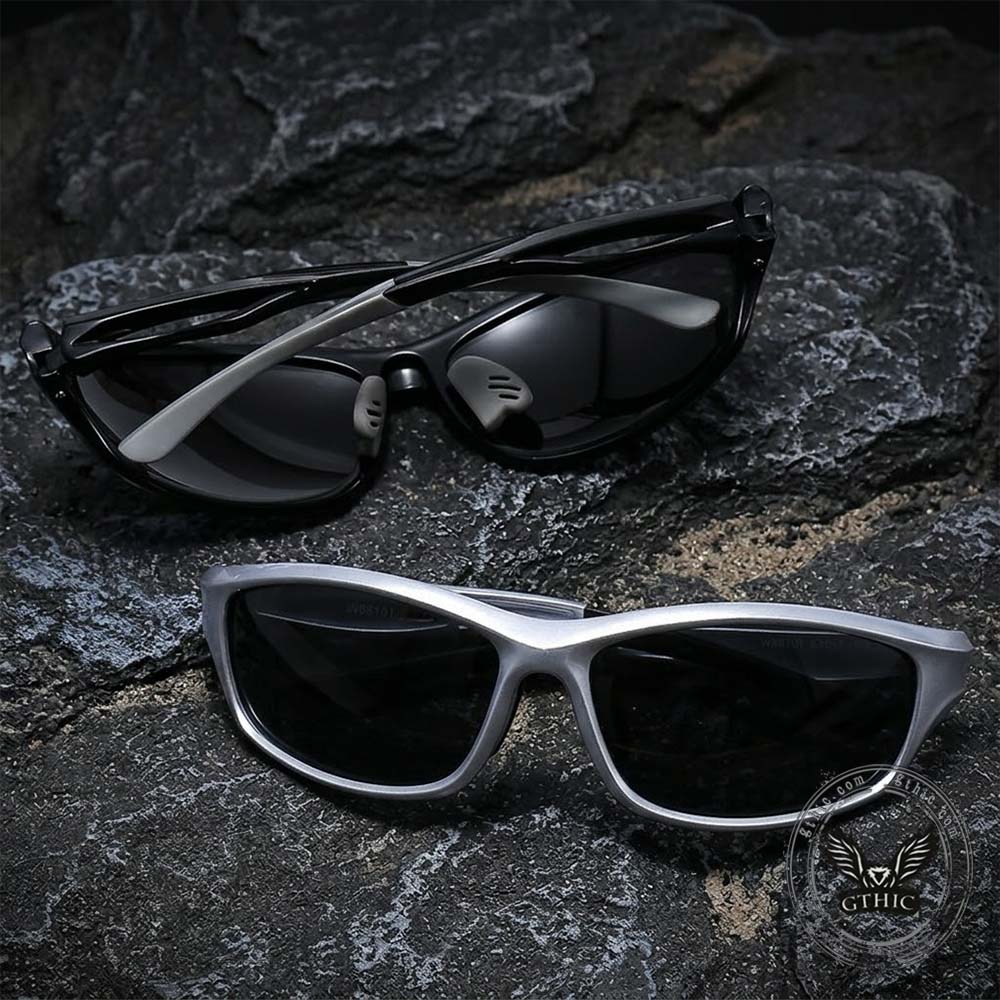 Retro Outdoor Sporty Y2K Polarized PC Sunglasses | Gthic.com