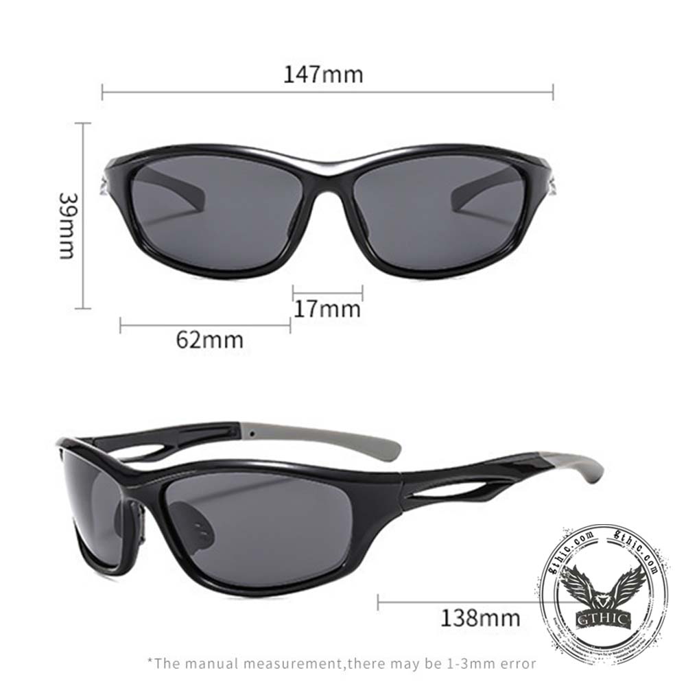 Retro Outdoor Sporty Y2K Polarized PC Sunglasses