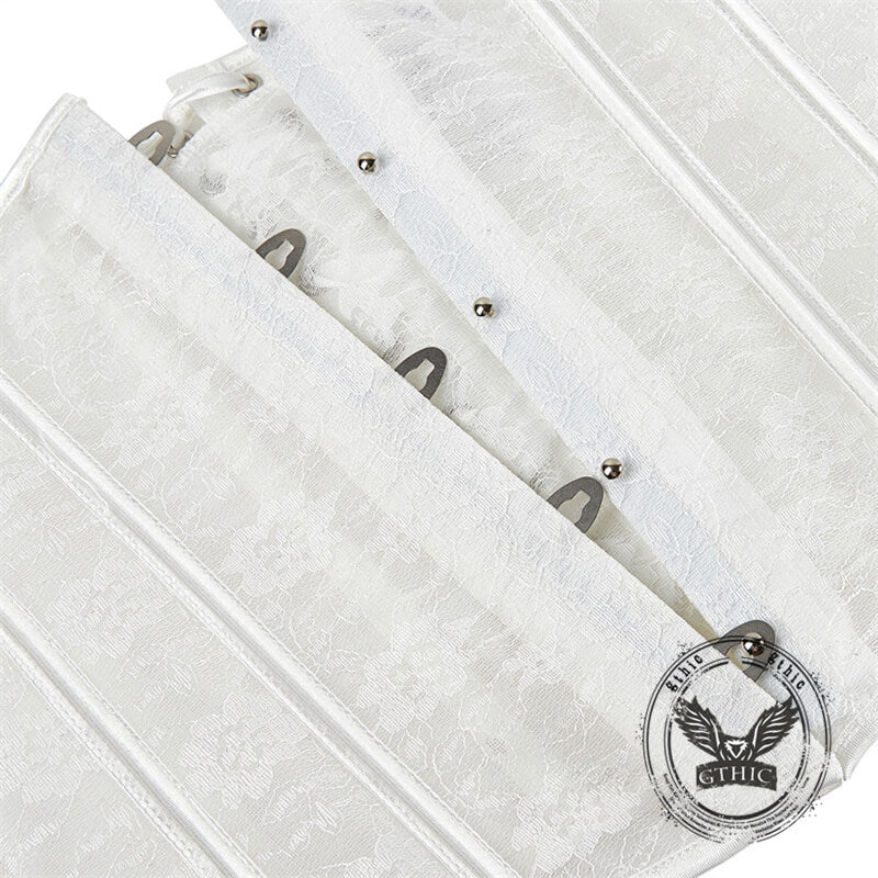 Retro Palace Floral Mesh Lace-Up Corset | Gthic.com