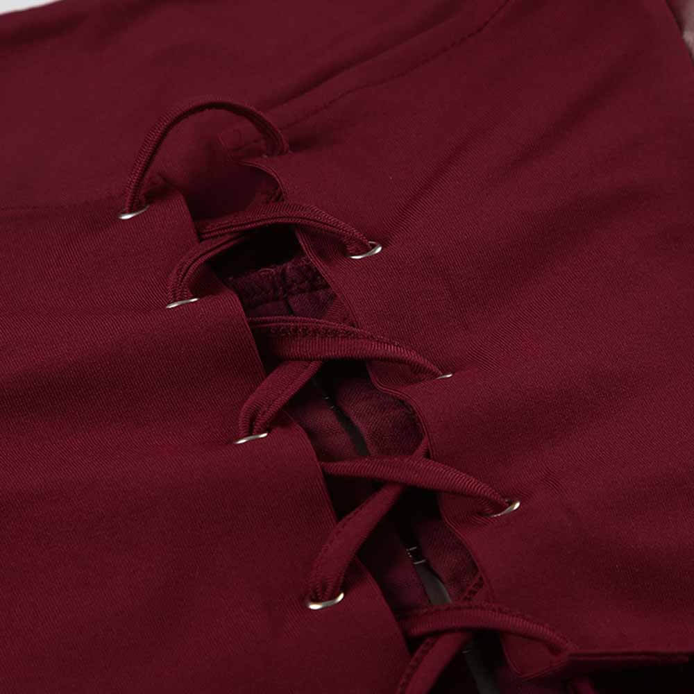 Retro Palace Style Pu Leather Tube Top Hip Skirt Set