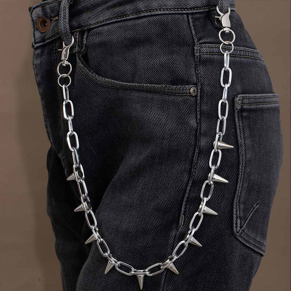 Retro Rock Spiked Punk Alloy Pants Chain | Gthic.com