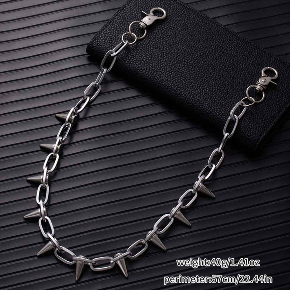 Retro Rock Spiked Punk Alloy Pants Chain