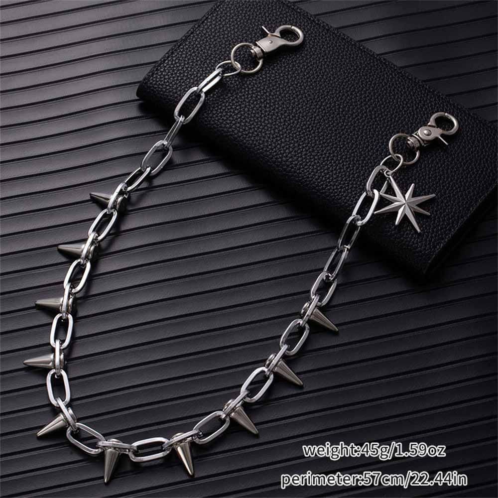 Retro Rock Spiked Punk Alloy Pants Chain