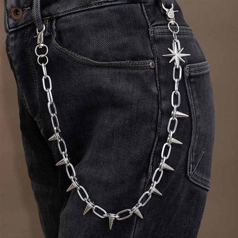 Retro Rock Spiked Punk Alloy Pants Chain – GTHIC