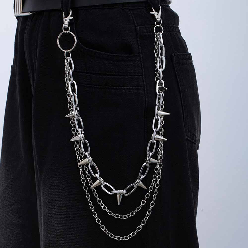 Retro Rock Spiked Punk Alloy Pants Chain | Gthic.com