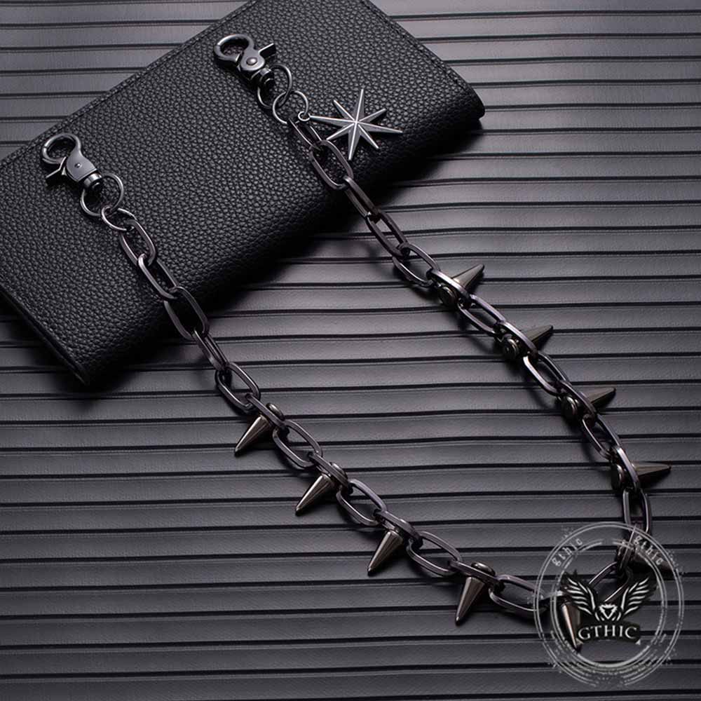 Retro Rock Spiked Punk Alloy Pants Chain