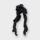 Retro Ruffled Spiral Wool Blend Knitted Scarf