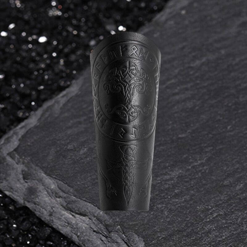 Retro Tree of Life Embossed Knight PU Leather Bracers