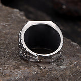 Retro Valknut Odin Triangle Stainless Steel Viking Ring