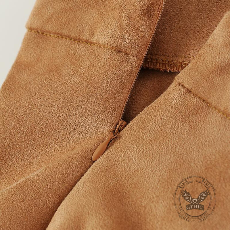 Retro Wild West Cowboy-Style Fringe Midi Skirt