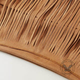 Retro Wild West Cowboy-Style Fringe Midi Skirt