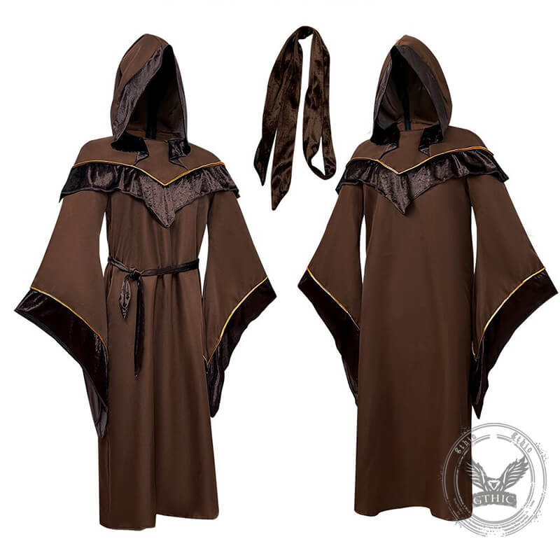 Retro Wizard Death Cosplay Halloween Costume Cloak