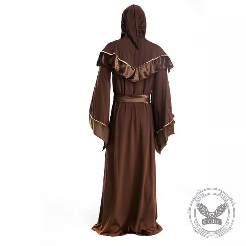 Retro Wizard Death Cosplay Halloween Costume Cloak