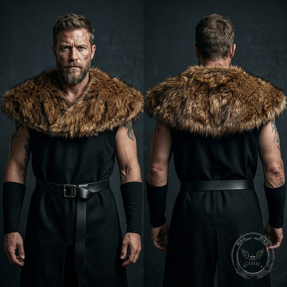 Revival Of Medieval Viking Warrior Robe Costume Set | Gthic.com