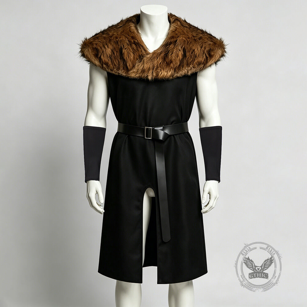 Revival Of Medieval Viking Warrior Robe Costume Set