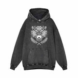 Roaring Tiger Olive Branch Vintage Washed Hoodie