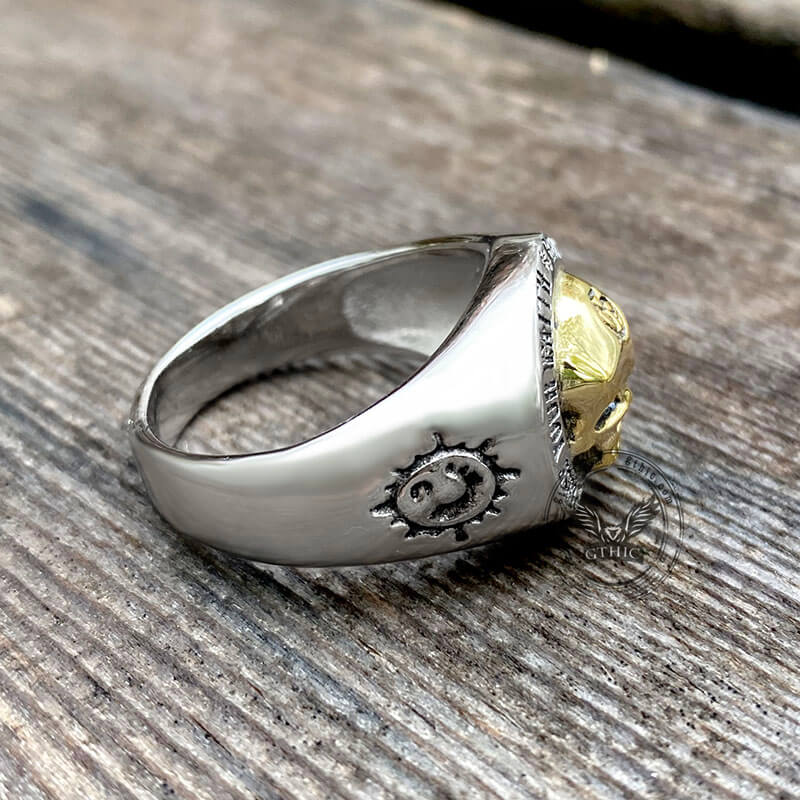 Rock symbool Sterling zilveren Skull Ring