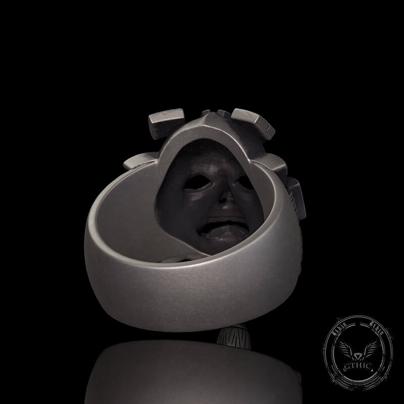 Ronin Ghost Samurai Sterling Silver Ring | Gthic.com
