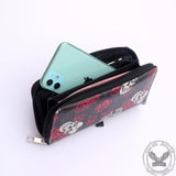 Rose Skull PU Leather Gothic Clutch Wallet