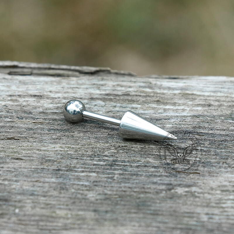 Round Ball Spike Stainless Steel Stud Earrings | Gthic.com
