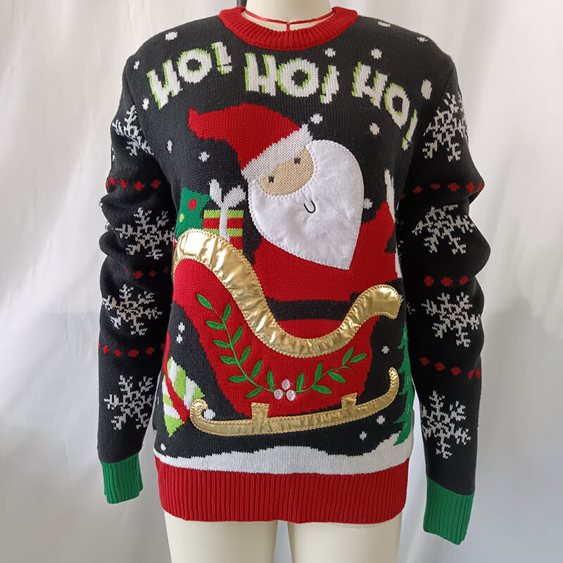 Santa Claus Acrylic Christmas Sweater | Gthic.com