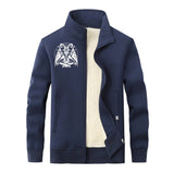 Satan Baphomet Goat Stand Collar Zip Cardigan | Gthic.com