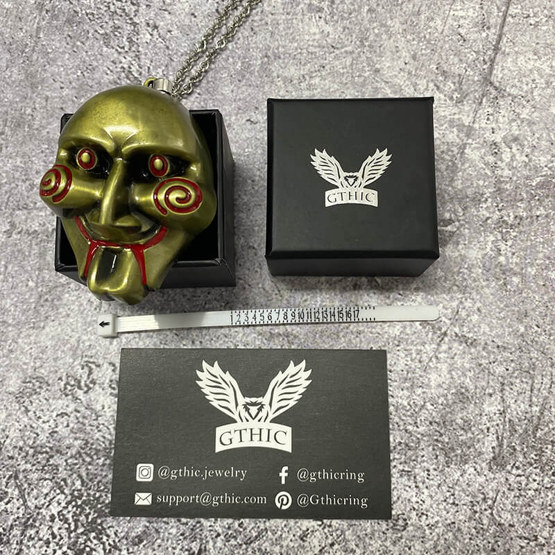 Saw Billy Mask Alloy Necklace