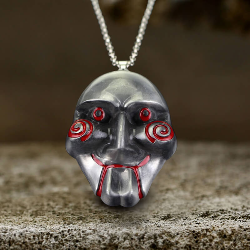 Saw Billy Mask Alloy Necklace | Gthic.com