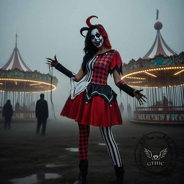Scary Clown Cosplay Party Halloween Costume 02 | Gthic.com