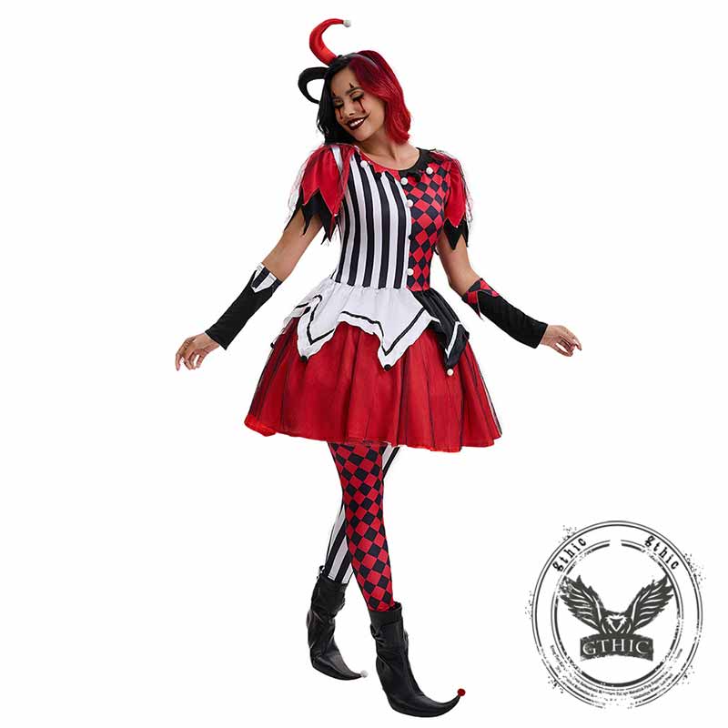 Scary Clown Cosplay Party Halloween Costume 03 | Gthic.com