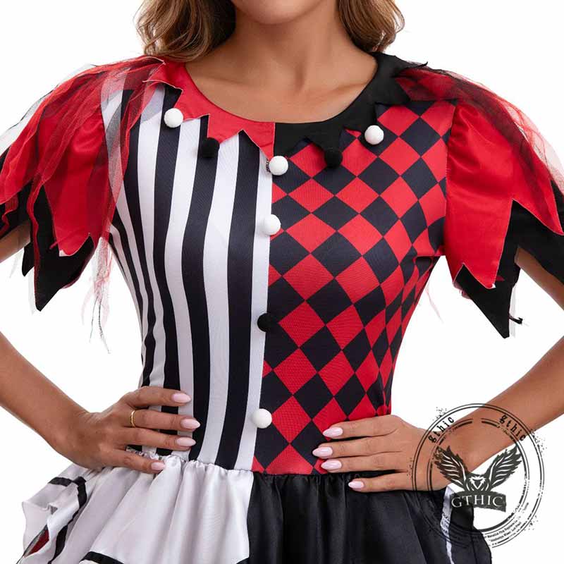 Scary Clown Cosplay Party Halloween Costume