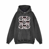 Scary Wizard Hat Raccoon Vintage Washed Hoodie Sweatshirt 01 | Gthic.com