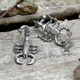 Scorpion Stainless Steel Stud Earrings | Gthic.com