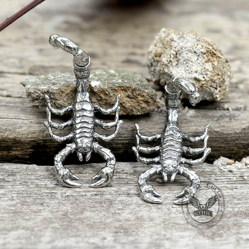 Scorpion Stainless Steel Stud Earrings | Gthic.com