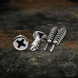 Screw Stainless Steel Stud Earrings | Gthic.com
