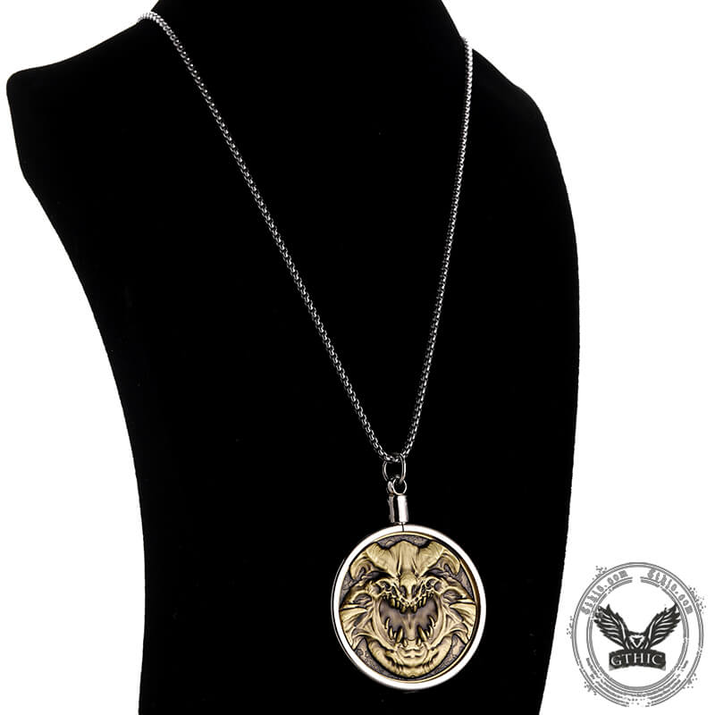 Seven Deadly Sins Of Gluttony Zinc Alloy Hobo Nickel Coin Pendant | Gthic.com