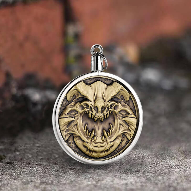 Seven Deadly Sins Of Gluttony Zinc Alloy Hobo Nickel Coin Pendant