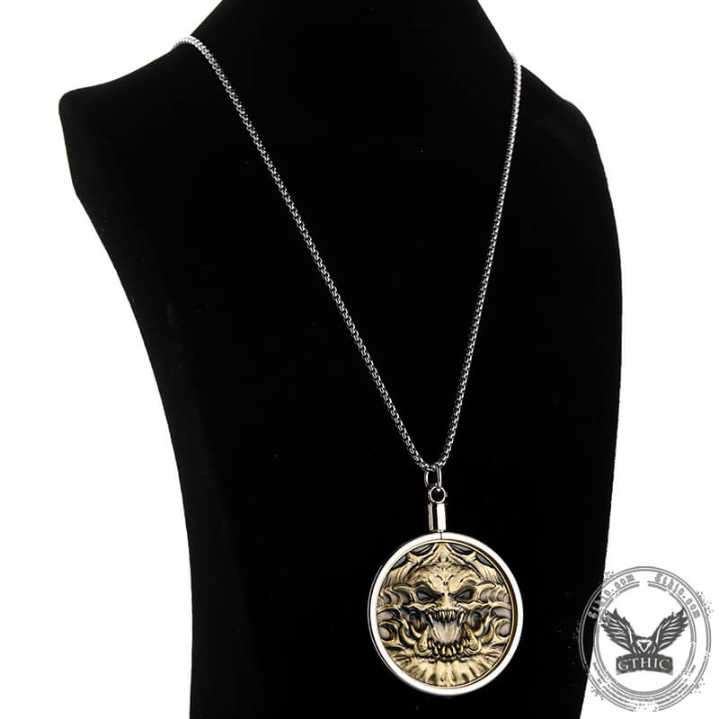 Seven Deadly Sins Of Greed Zinc Alloy Hobo Nickel Coin Pendant | Gthic.com