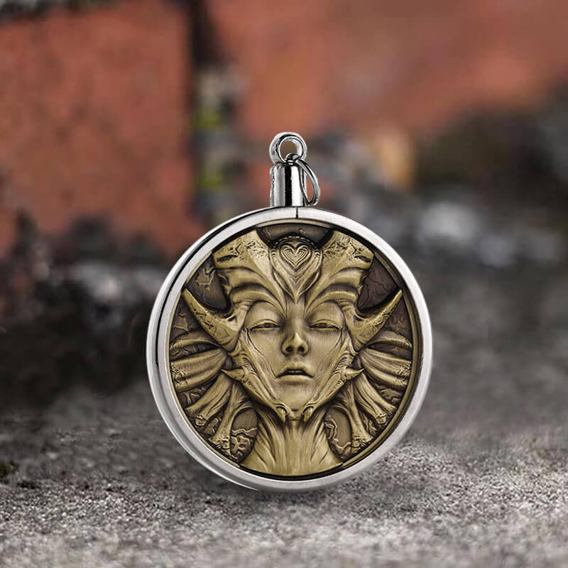 Seven Deadly Sins Of Lust Zinc Alloy Hobo Nickel Coin Pendant | Gthic.com