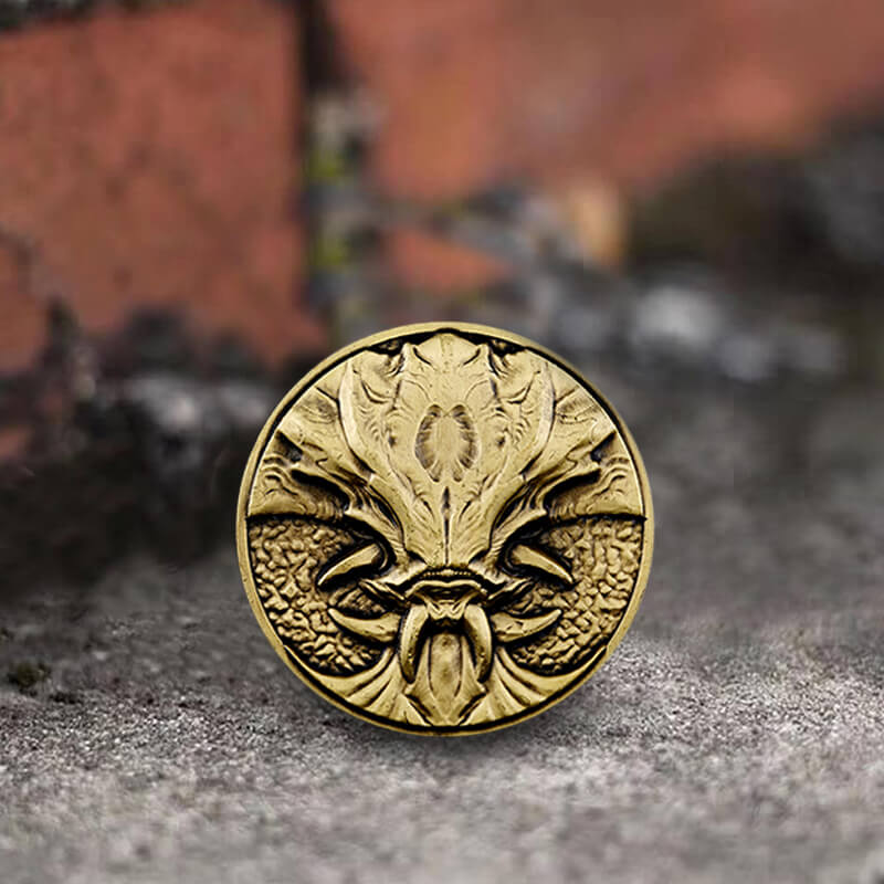 Seven Deadly Sins Of Pride Zinc Alloy Hobo Nickel Coin Pendant | Gthic.com