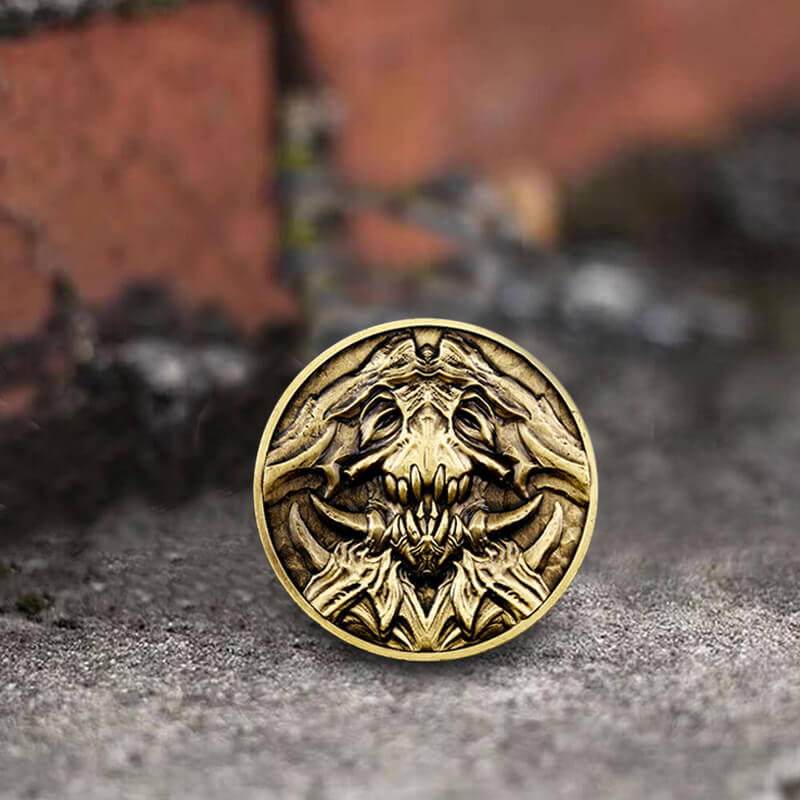 Seven Deadly Sins Of Sloth Zinc Alloy Hobo Nickel Coin Pendant | Gthic.com