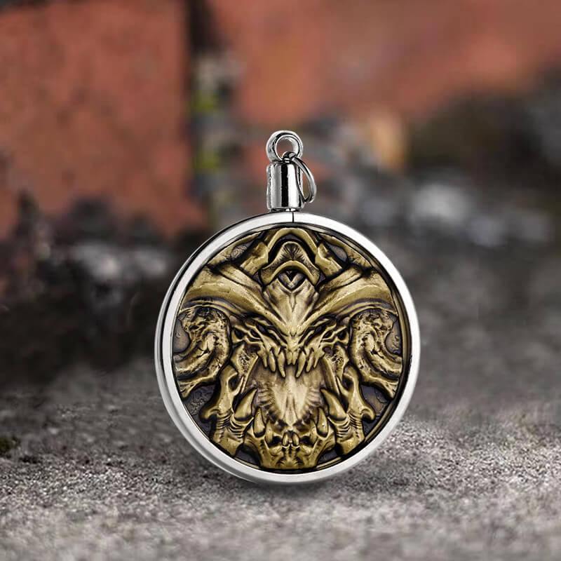 Seven Deadly Sins Of Wrath Zinc Alloy Hobo Nickel Coin Pendant | Gthic.com