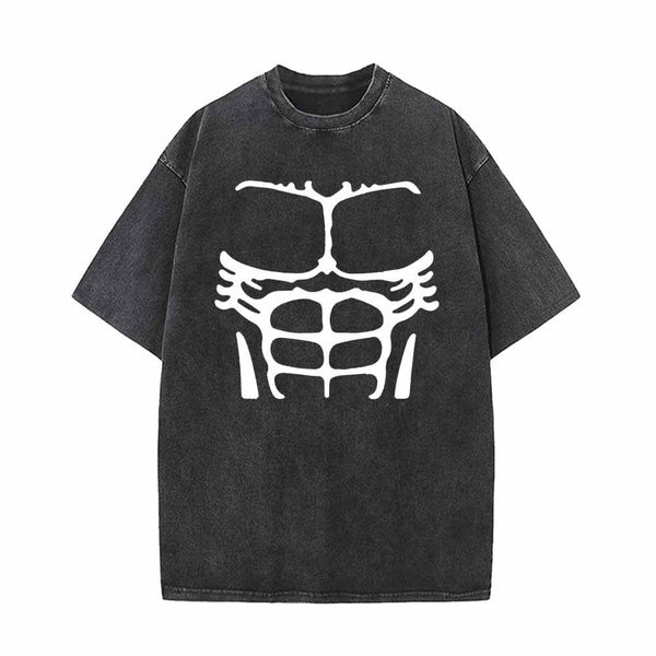 Sexy Body Muscle Vintage Washed T-shirt | Gthic.com