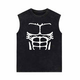 Sexy Body Muscle Vintage Washed Vest Top | Gthic.com