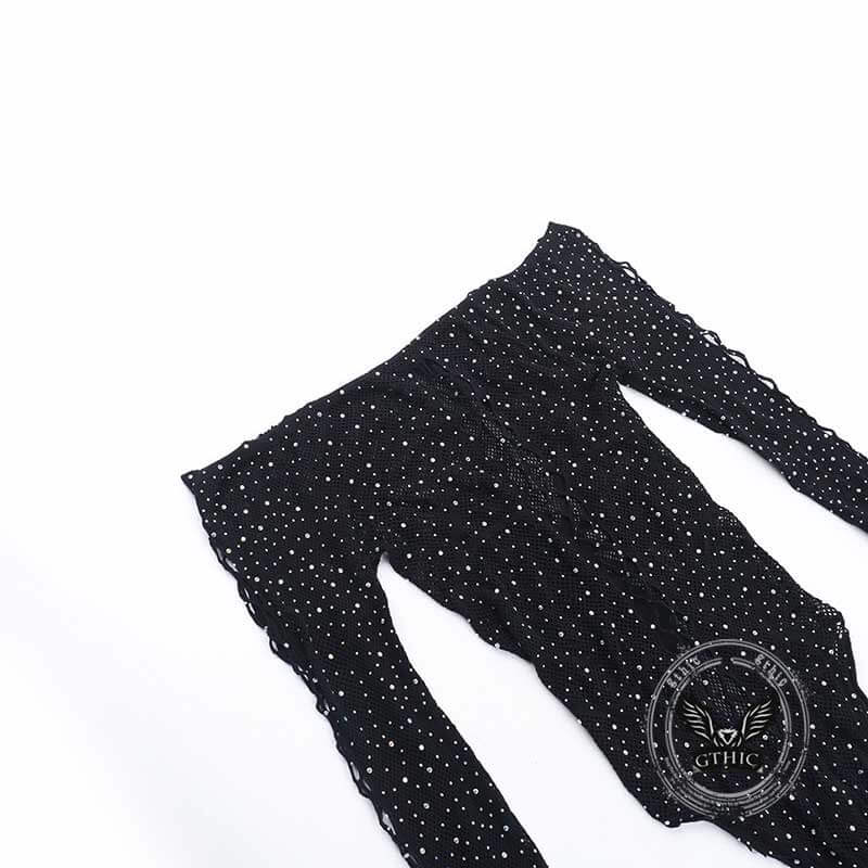 Sexy Mesh Hollow Spider Web See-Through Bodysuit