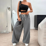 Sexy One Shoulder Backless Crop Top 03 | Gthic.com