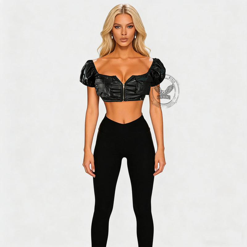 Minifalda con flecos de encaje irregular de telaraña negra