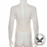 Sexy Shell Tassel V-Neck See-Through Camisole